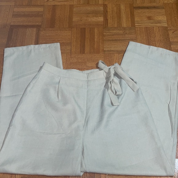 SHEIN Privé Knot Side Fold Pleated Pants - Picture 5 of 5